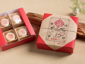 华美月饼 360g老月饼礼盒 （家团圆）礼品盒装，郑州华美月饼厂家电话直销